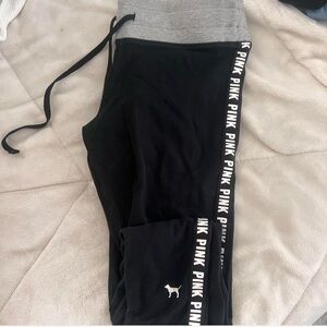 Victoria's Secret PINK logo leggings size M